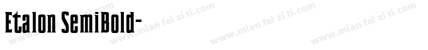 Etalon SemiBold字体转换